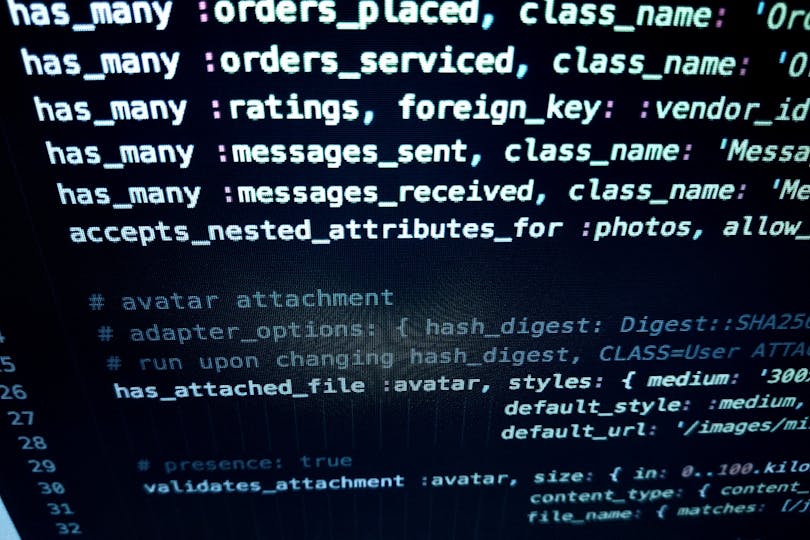 up-close image of a terminal screen